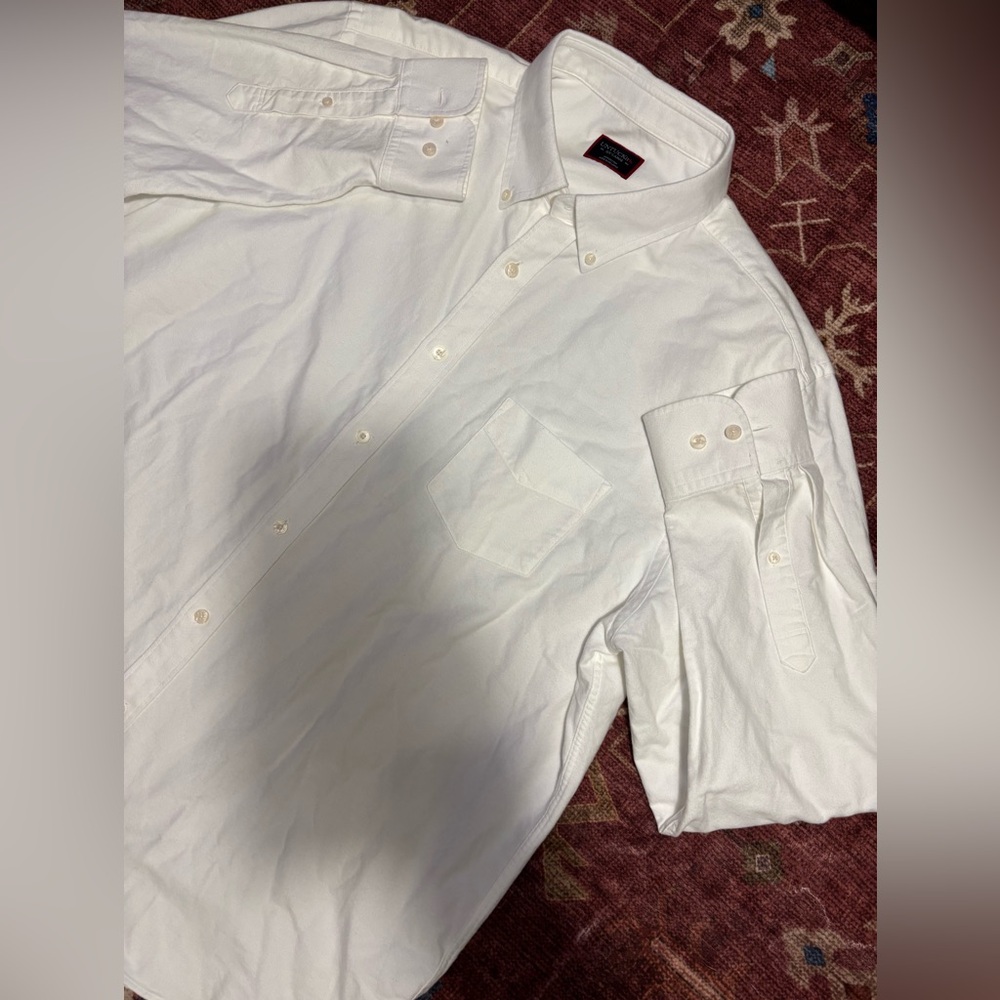 UNTUCKit Shirt Men 2XL Adult White Casual Button Down Preppy Cotton Dress